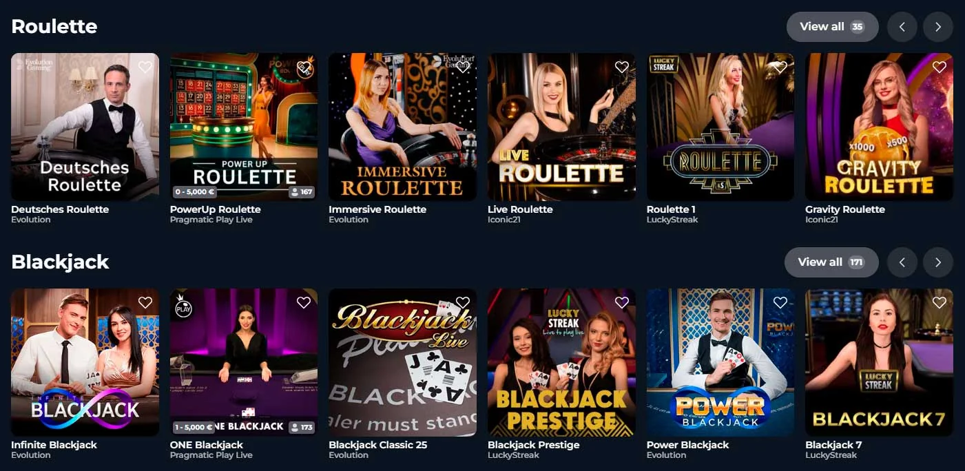 Live-Casino Felix Casino